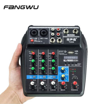 China Großhandel Desktop Audio Mixer 4 Kanal Preis